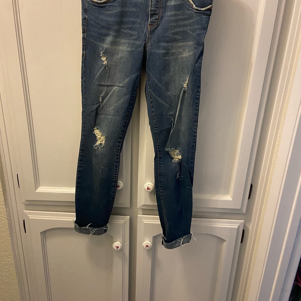 STS Blue Ankle Cropped Distressed Jeans